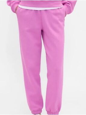 NWT Pink GAP Fleece lined Jogger Sweatpants - M